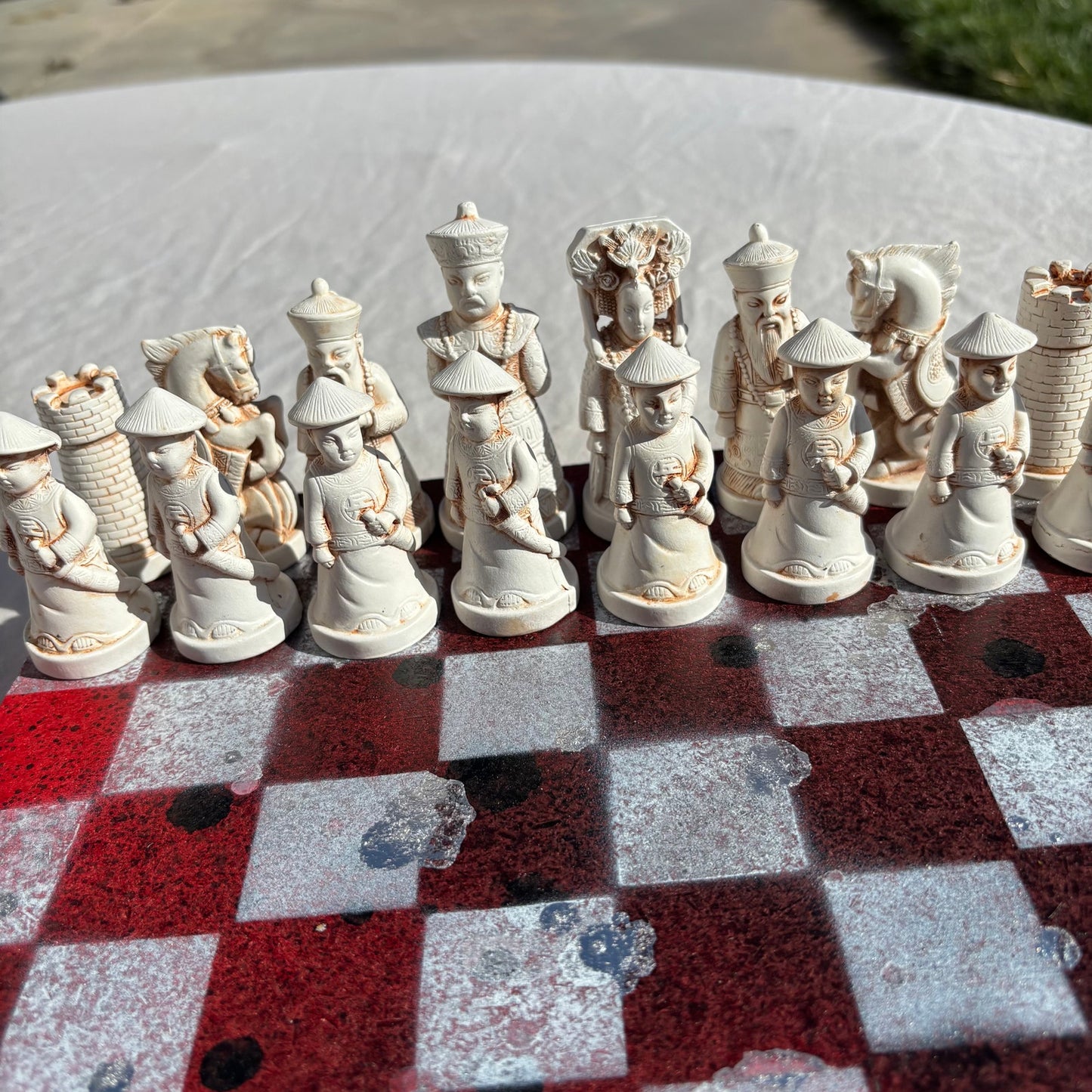 Chrome Red Desire - Chinese Edition Chess Set
