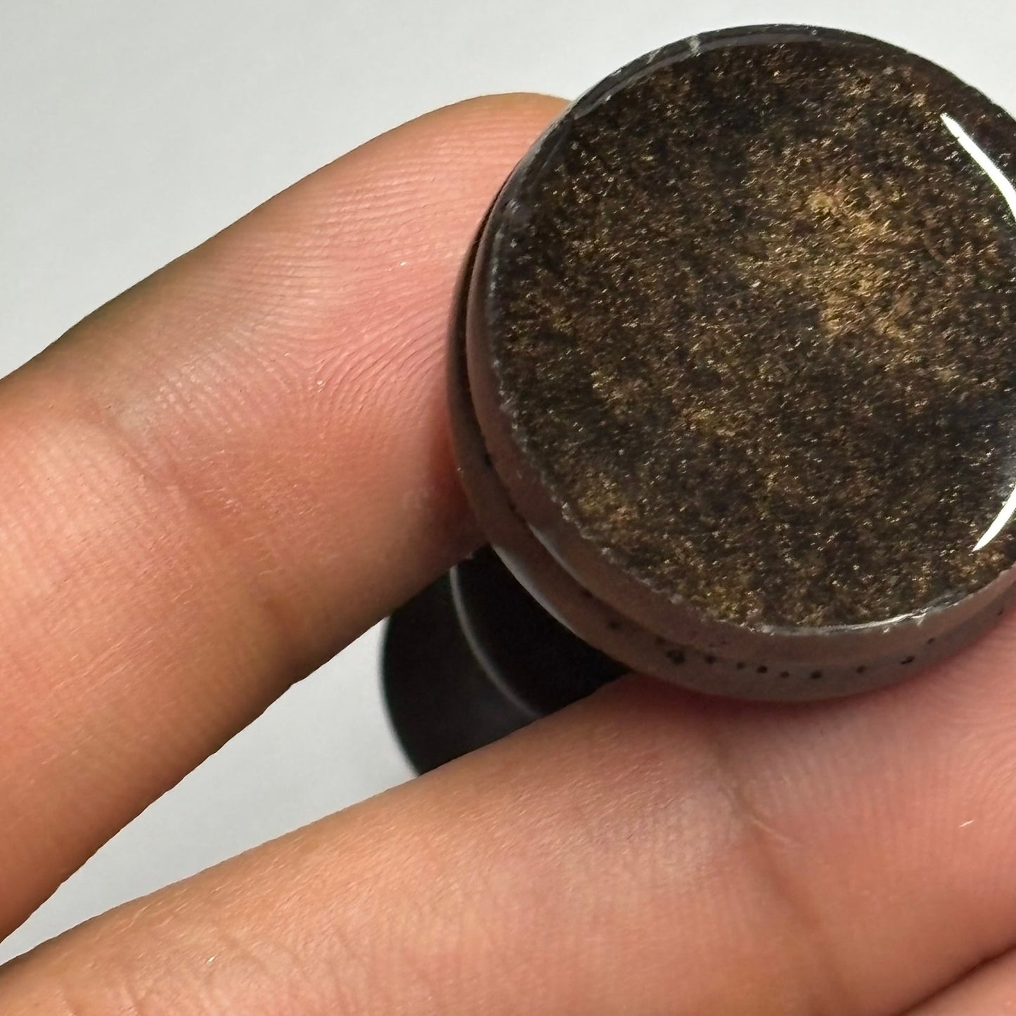 Solid Brown King - Handmade Resin Keychain