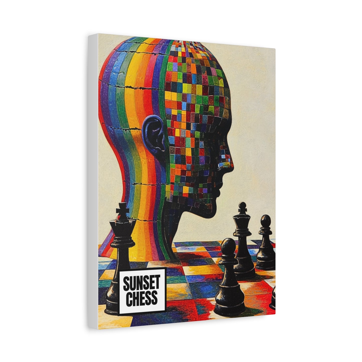 Colorful Minds - Canvas Chess Print 12"x16"