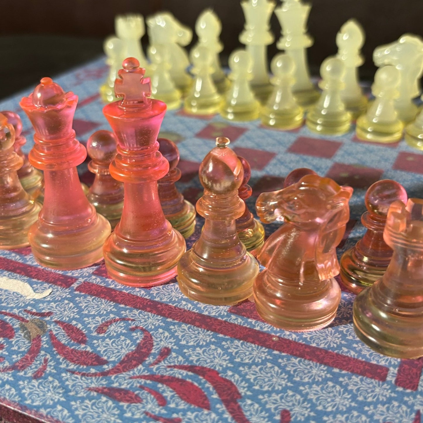 Velvet Supreme Blue - Scrapbook Chess Set