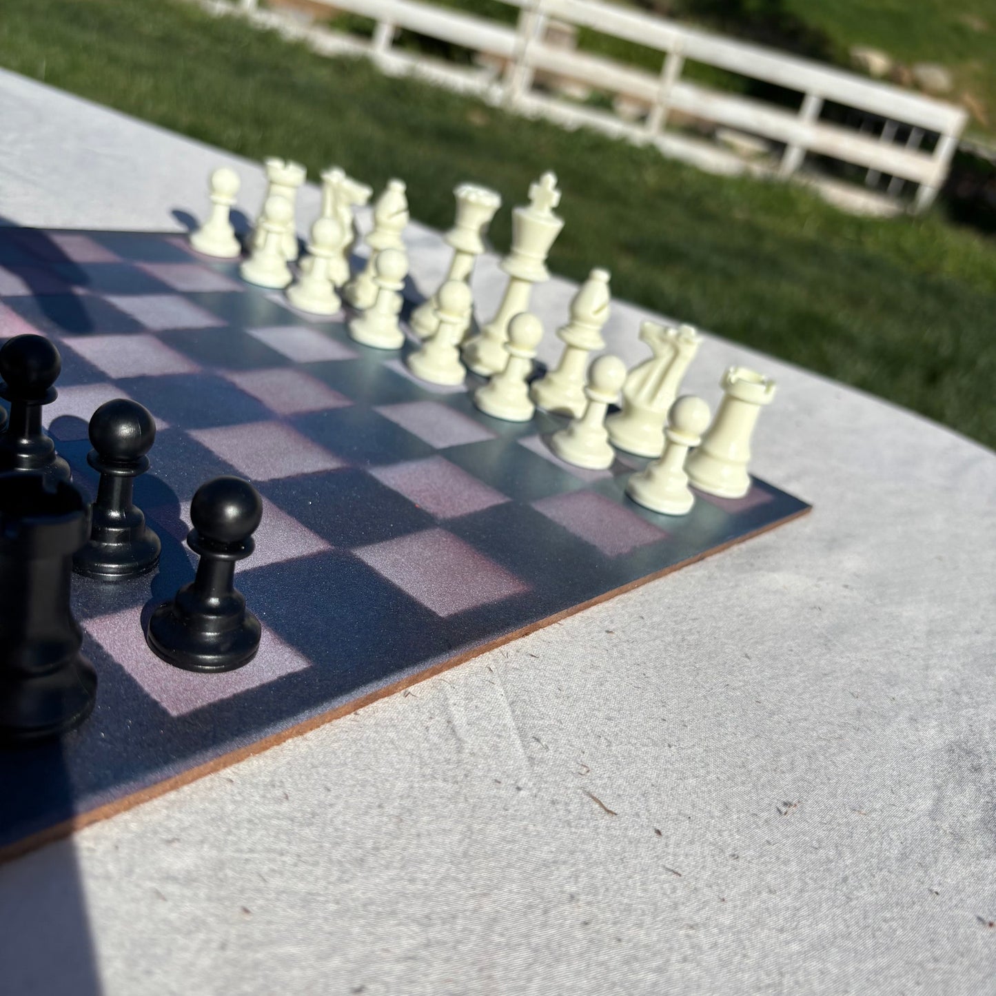 Cosmic Blue - Painted Chess Set