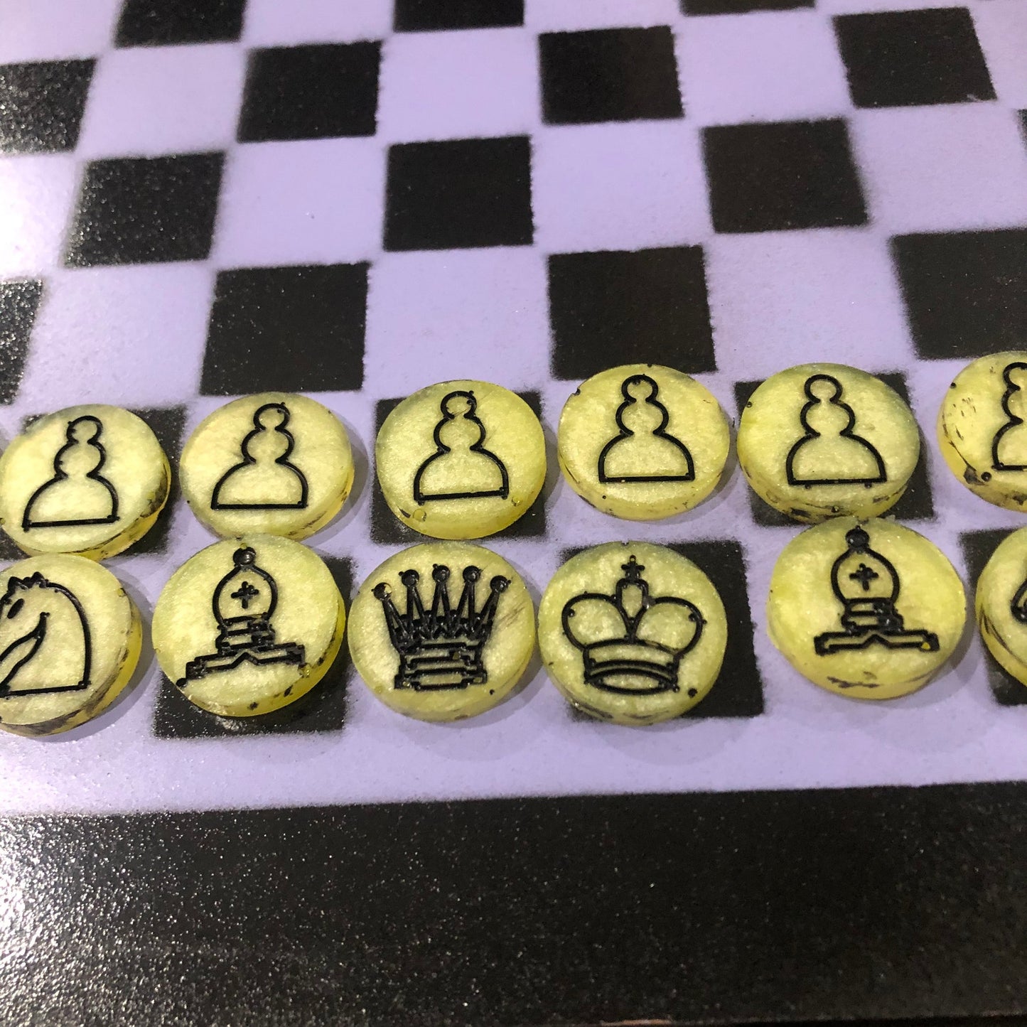 Classic Purple - Painted Chess Set