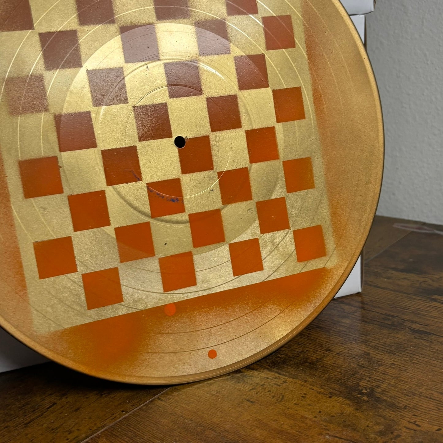 Golden Orange - Vinyl Chess Board