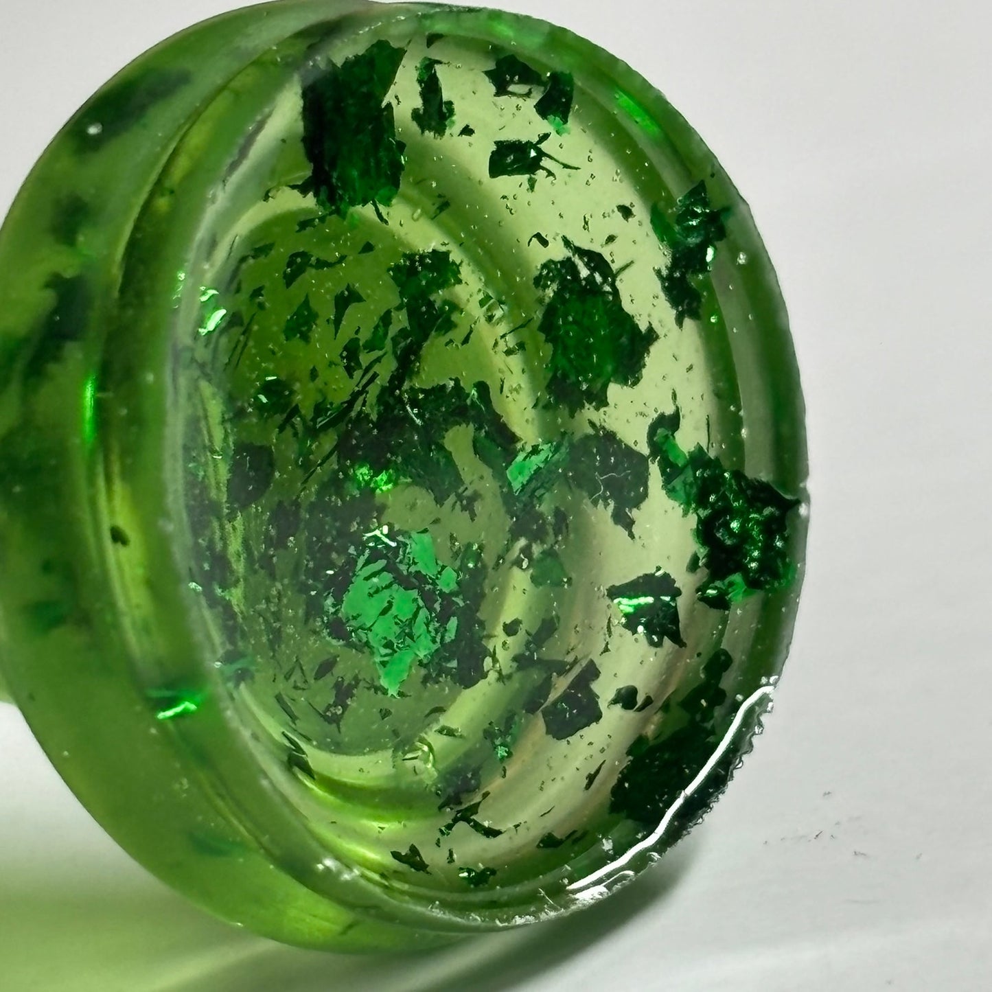 Fire Green Queen - Handmade Resin Keychain