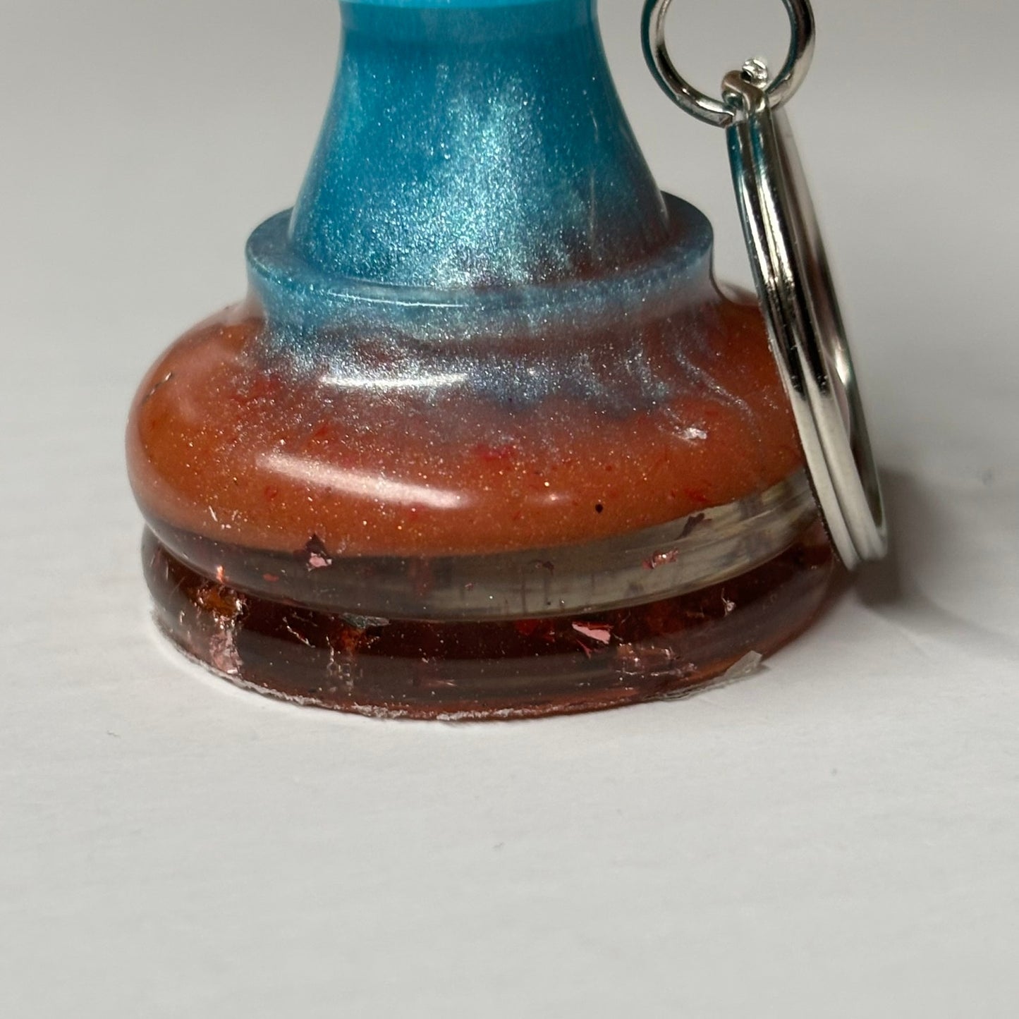 Blue Royal Pawn - Handmade Resin Keychain - Large Edition