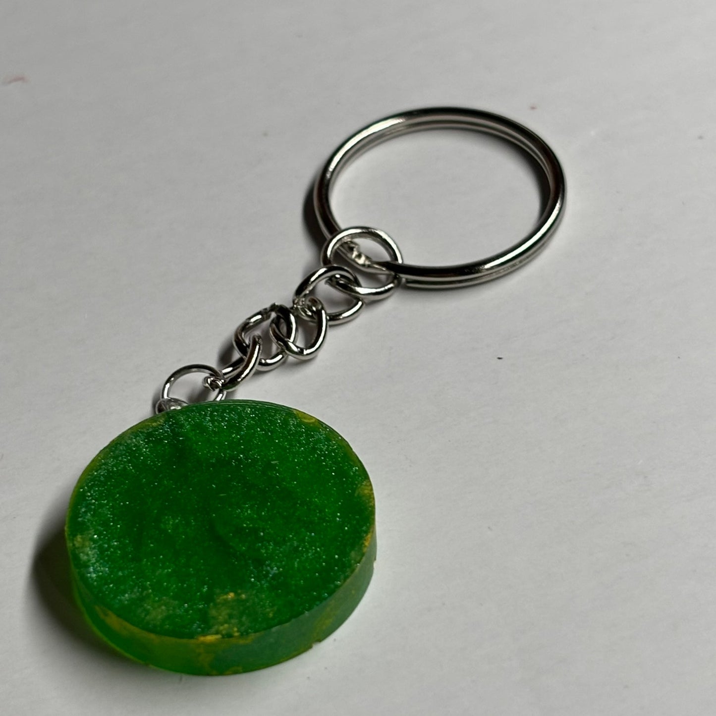 Green Yellow Knight - Handmade Resin Keychain