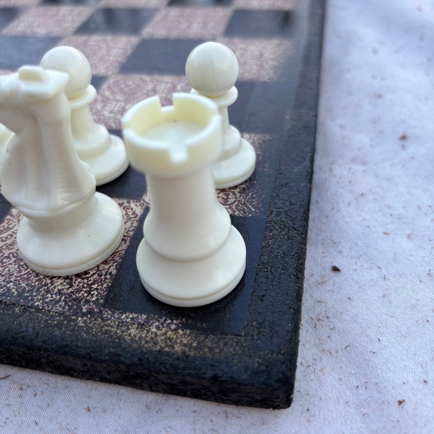 Vintage Brown - Scrapbook Chess Set