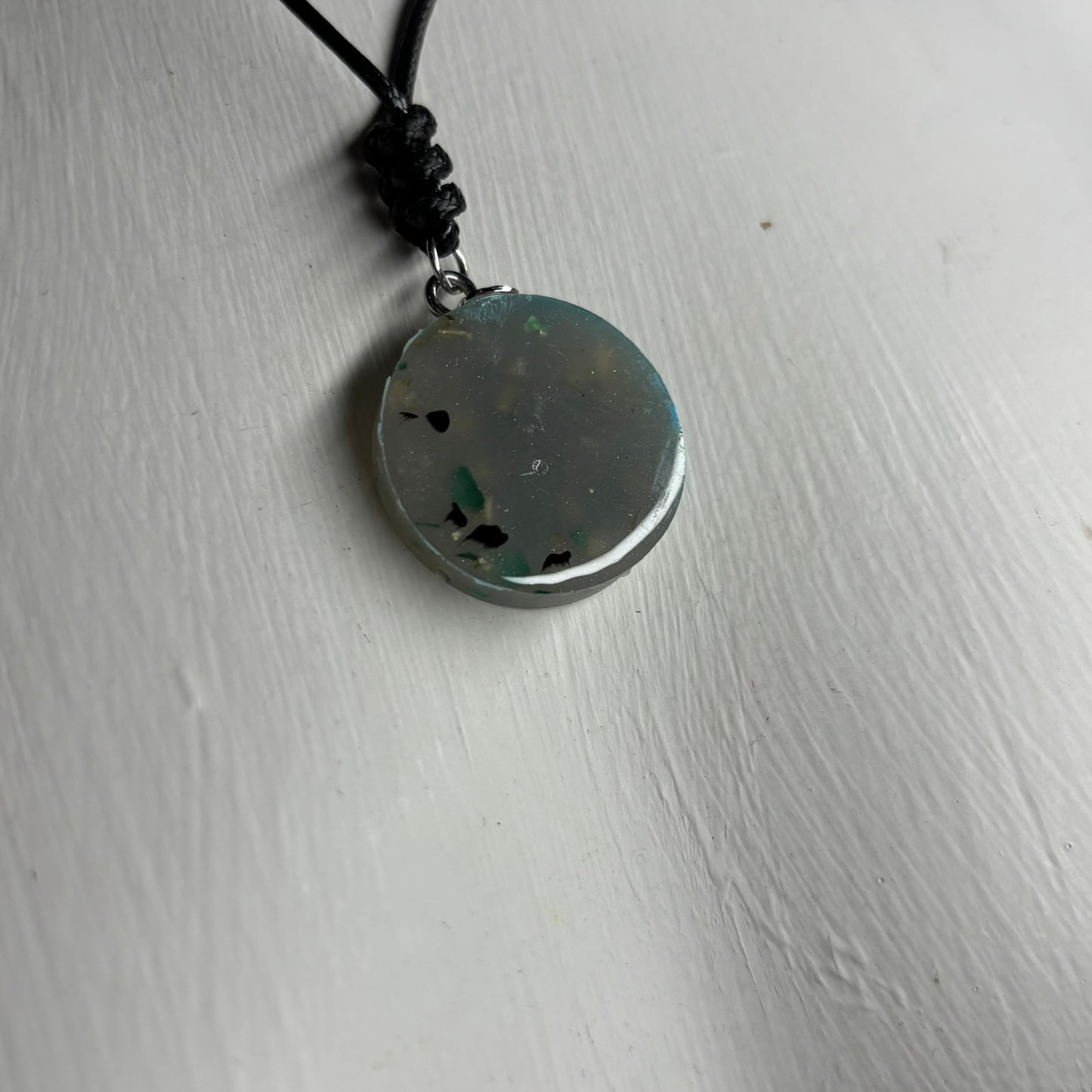 Crystal Ice King - Handmade Resin Chess Necklace