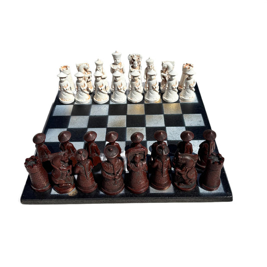 Golden Black - Chinese Edition Chess Set
