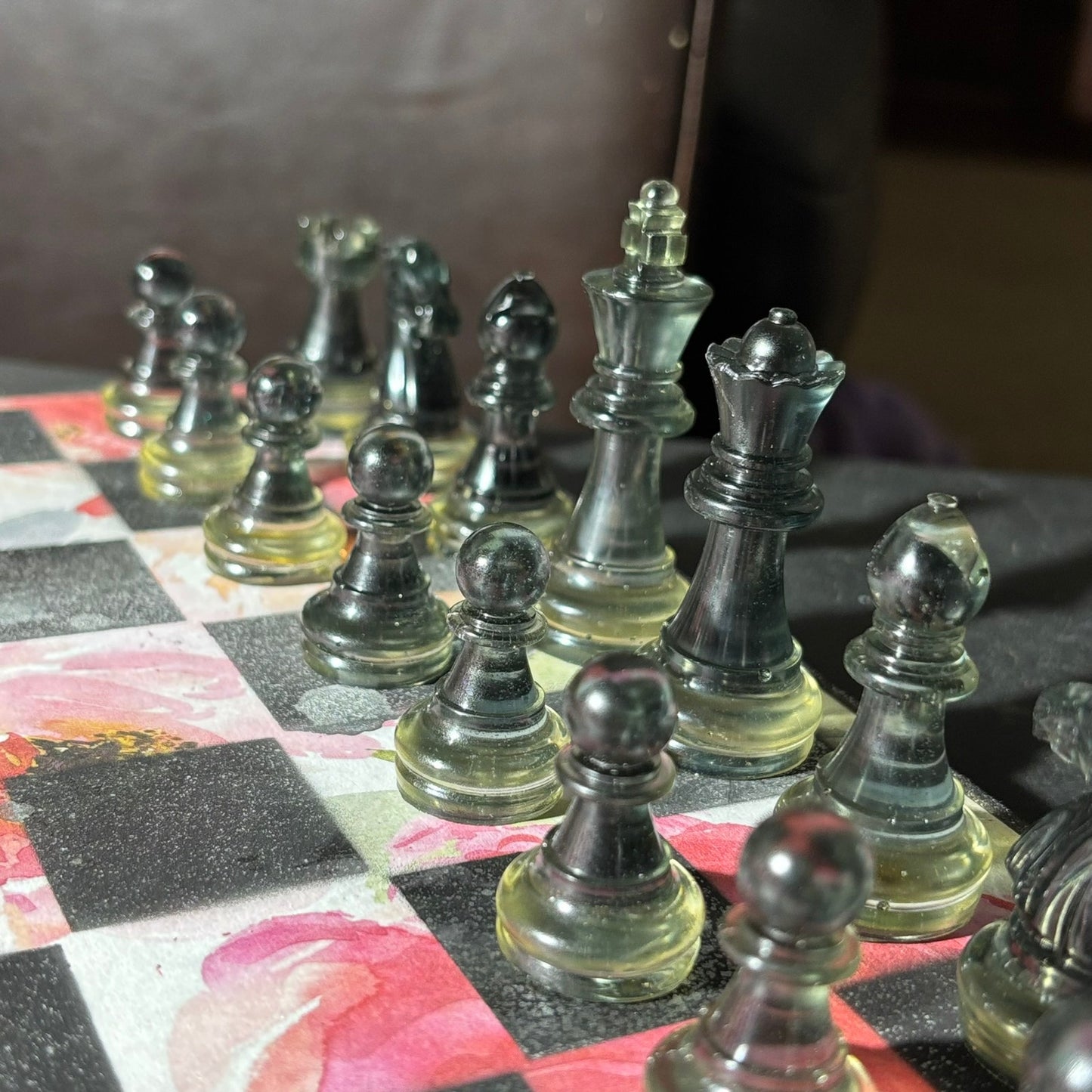 Lush Flower - Scrapbook Chess Set
