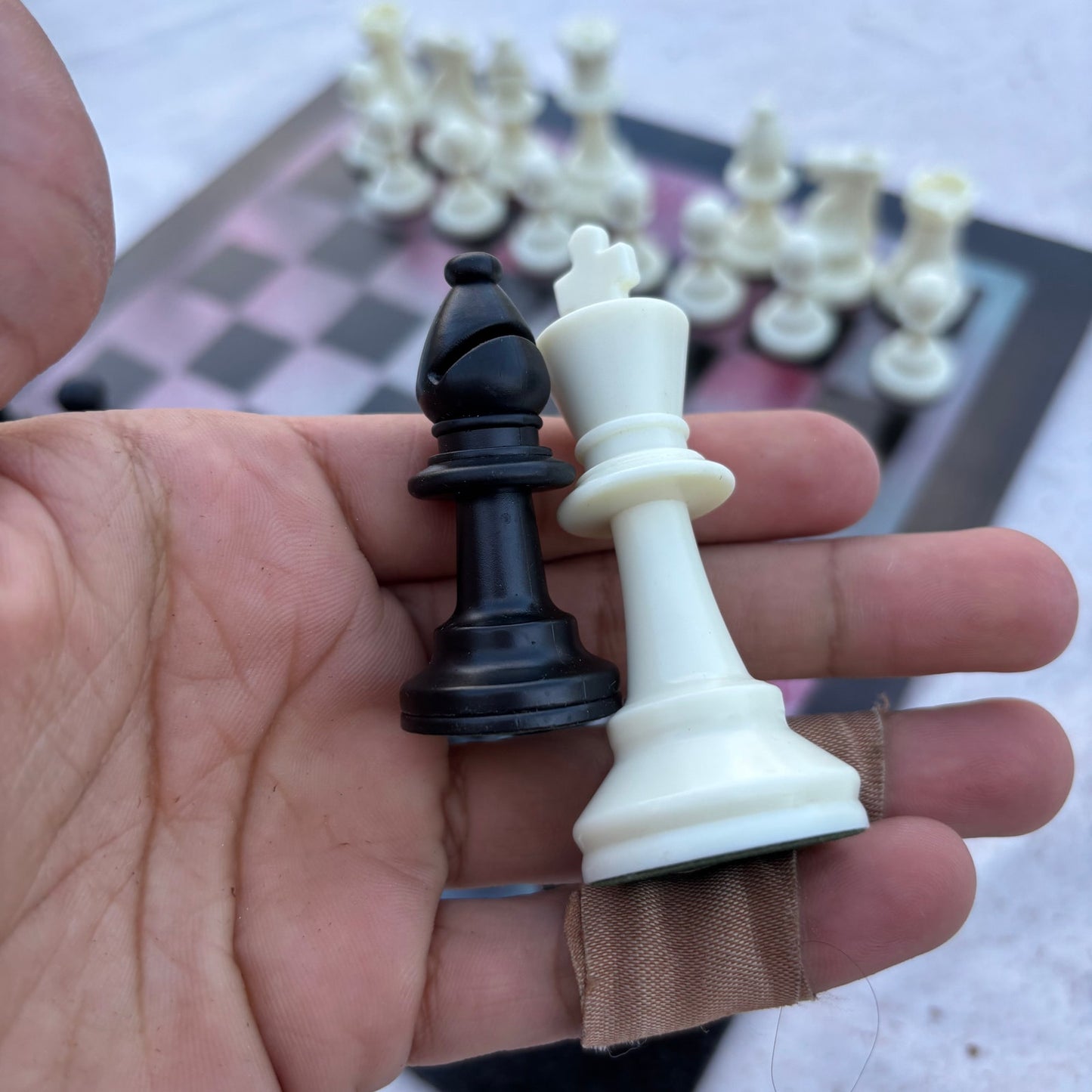 Metallic Space - Painted Chess Set