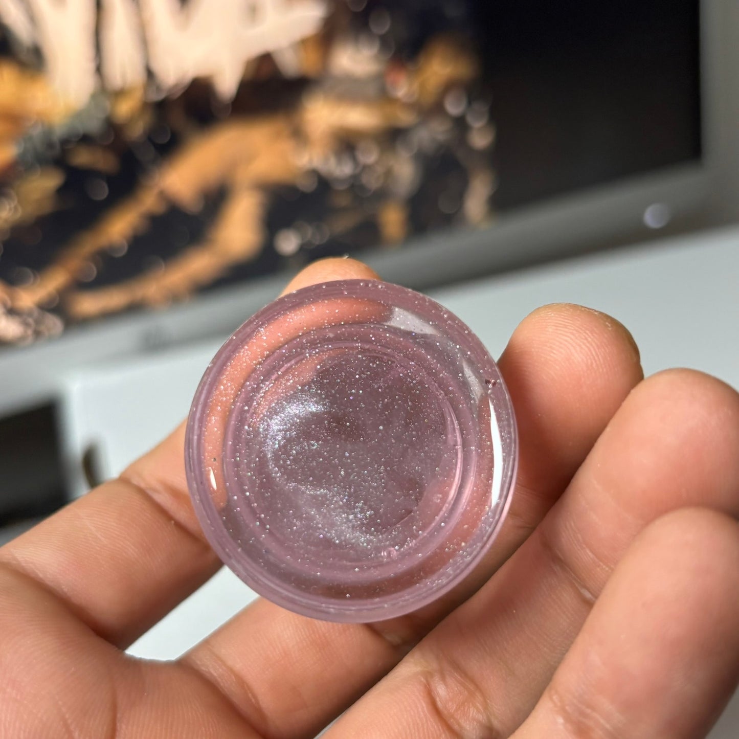 Beautiful Pink - Handmade Resin Keychain - Large Edition