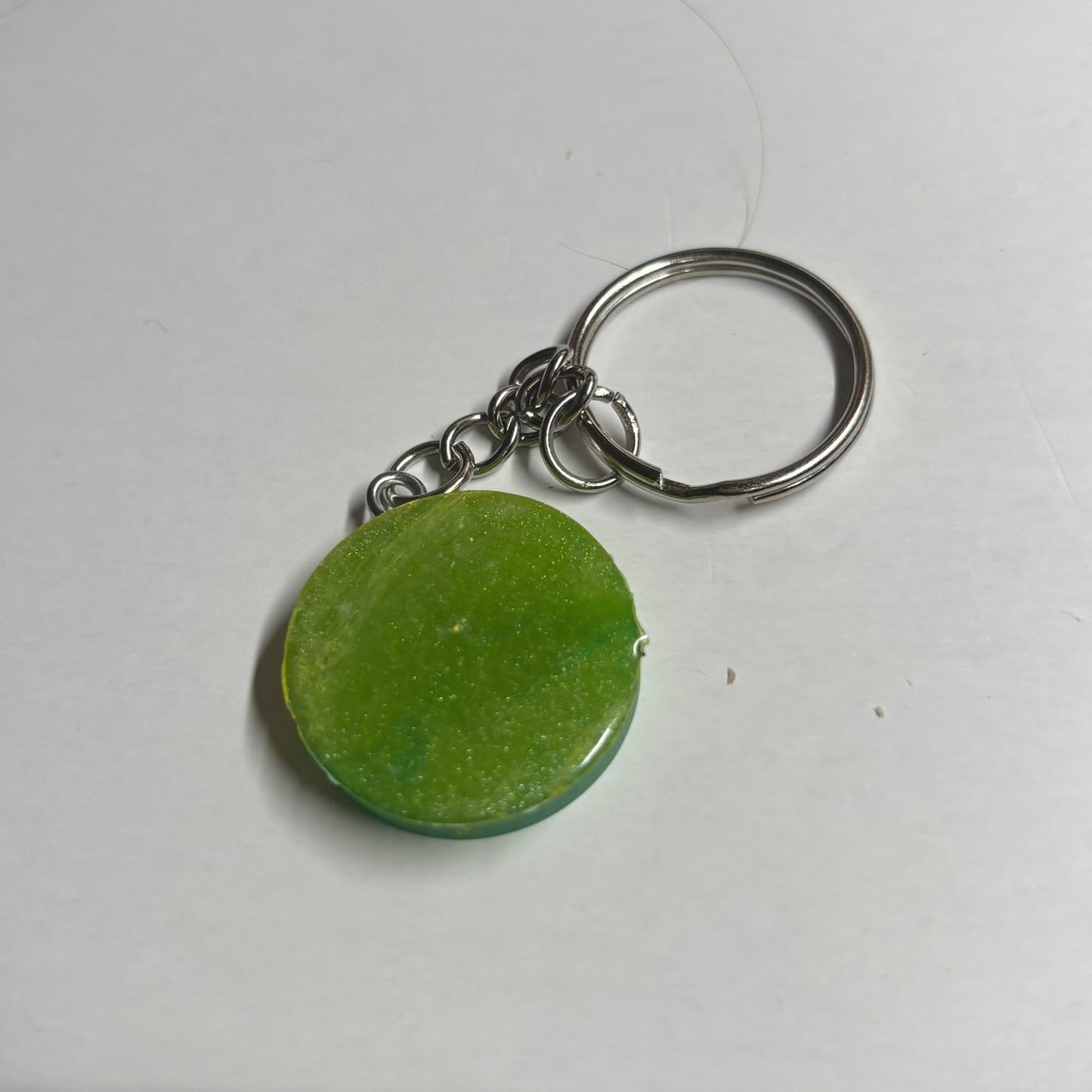 Cheesehead Green Pawn - Handmade Resin Keychain - Flat Edition