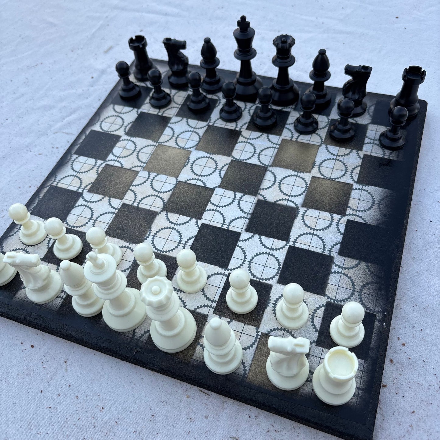 Golden Steampunk - Scrapbook Chess Set