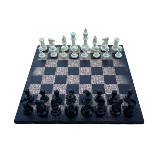 Vintage Brown - Scrapbook Chess Set