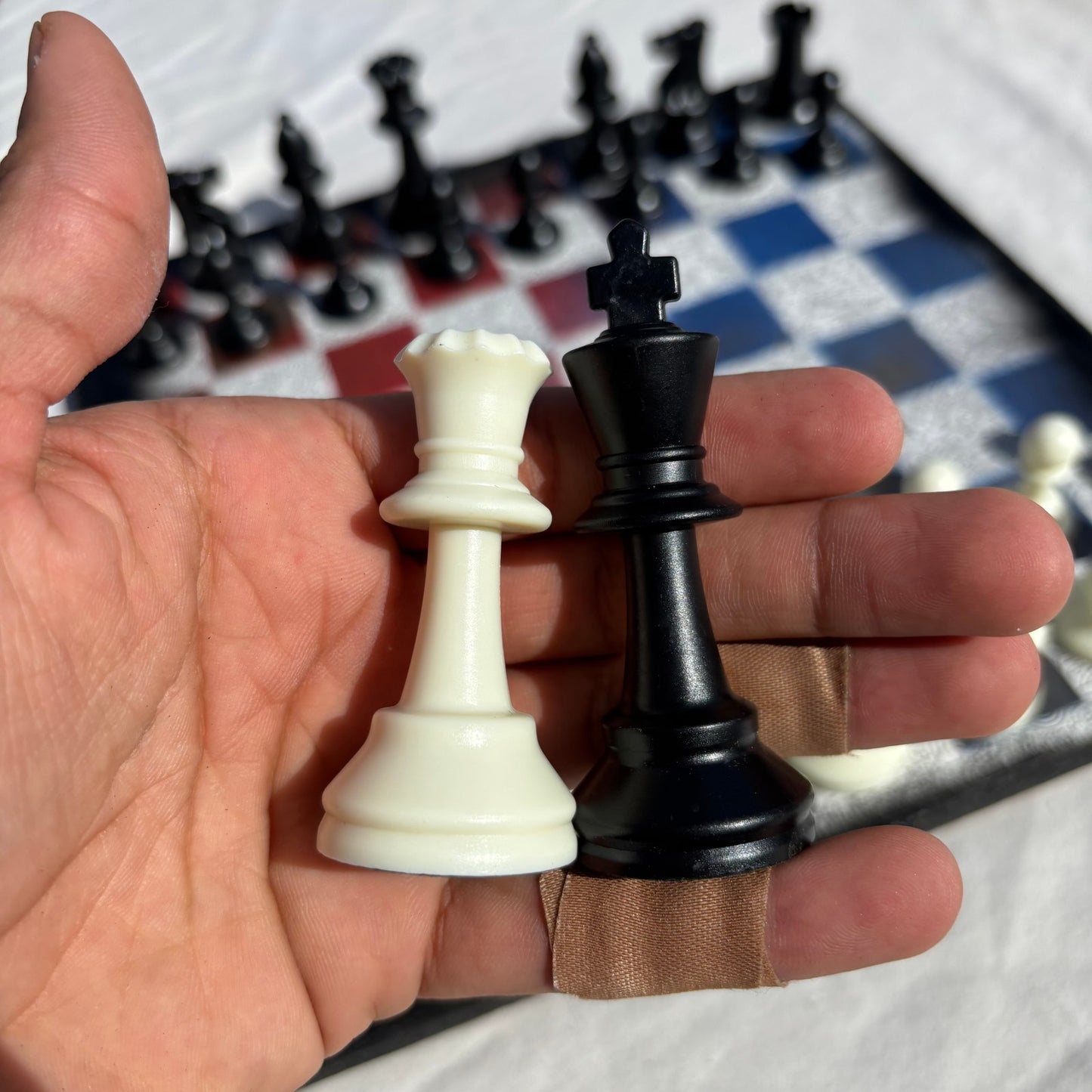 Cartoon Golden Hue - Scrapbook Chess Set
