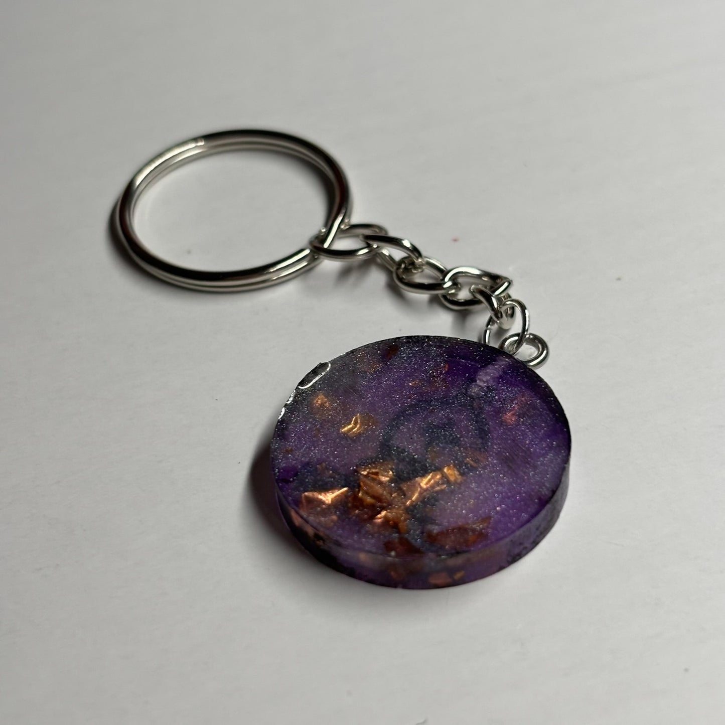 Midnight Purple Bishop - Handmade Resin Keychain