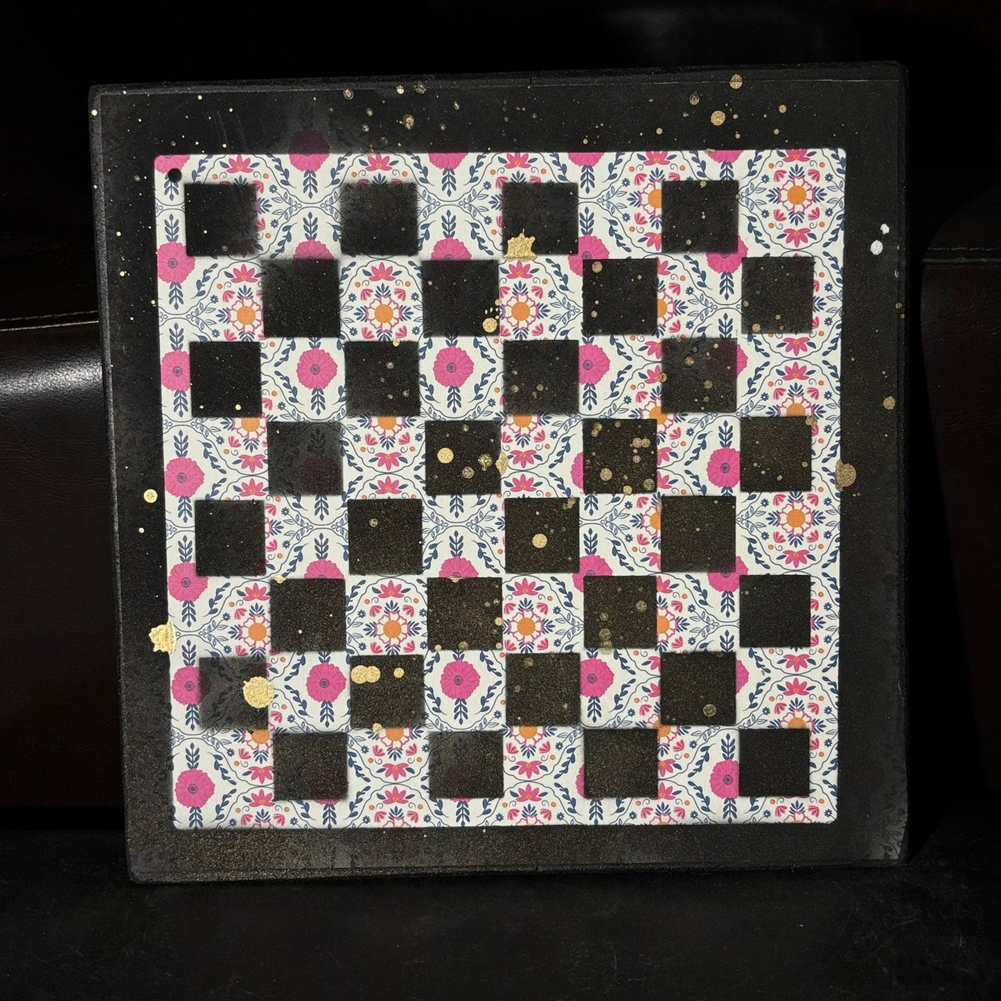 Classy Pattern - Scrapbook Chess Board