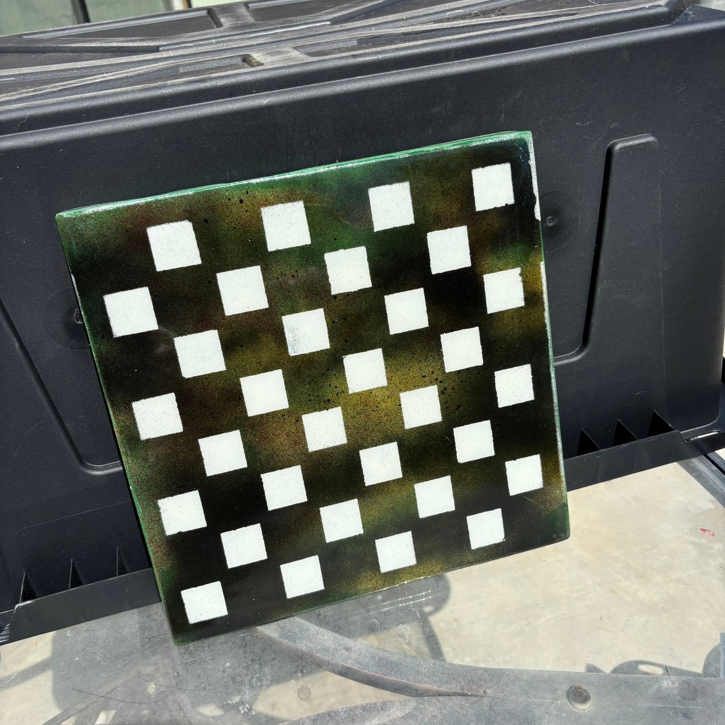 Honey Green - Resin Coated Chess Board