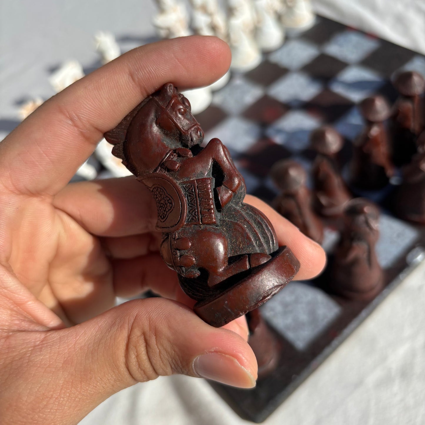 Chrome Black Space - Chinese Edition Chess Set