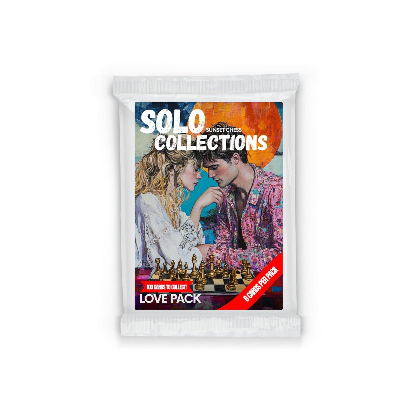 🎁 Love Solo Collection - Sunset Chess Scrapbook Card Pack (100% off)