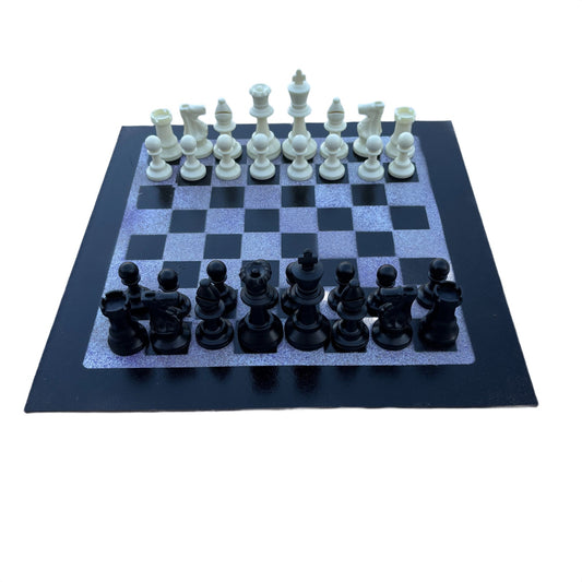 Purple Mist - Painted Chess Set