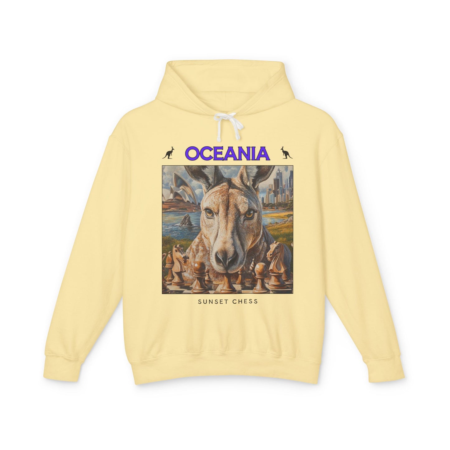 Kangaroo Chess - Light Yellow Chess Hoodie