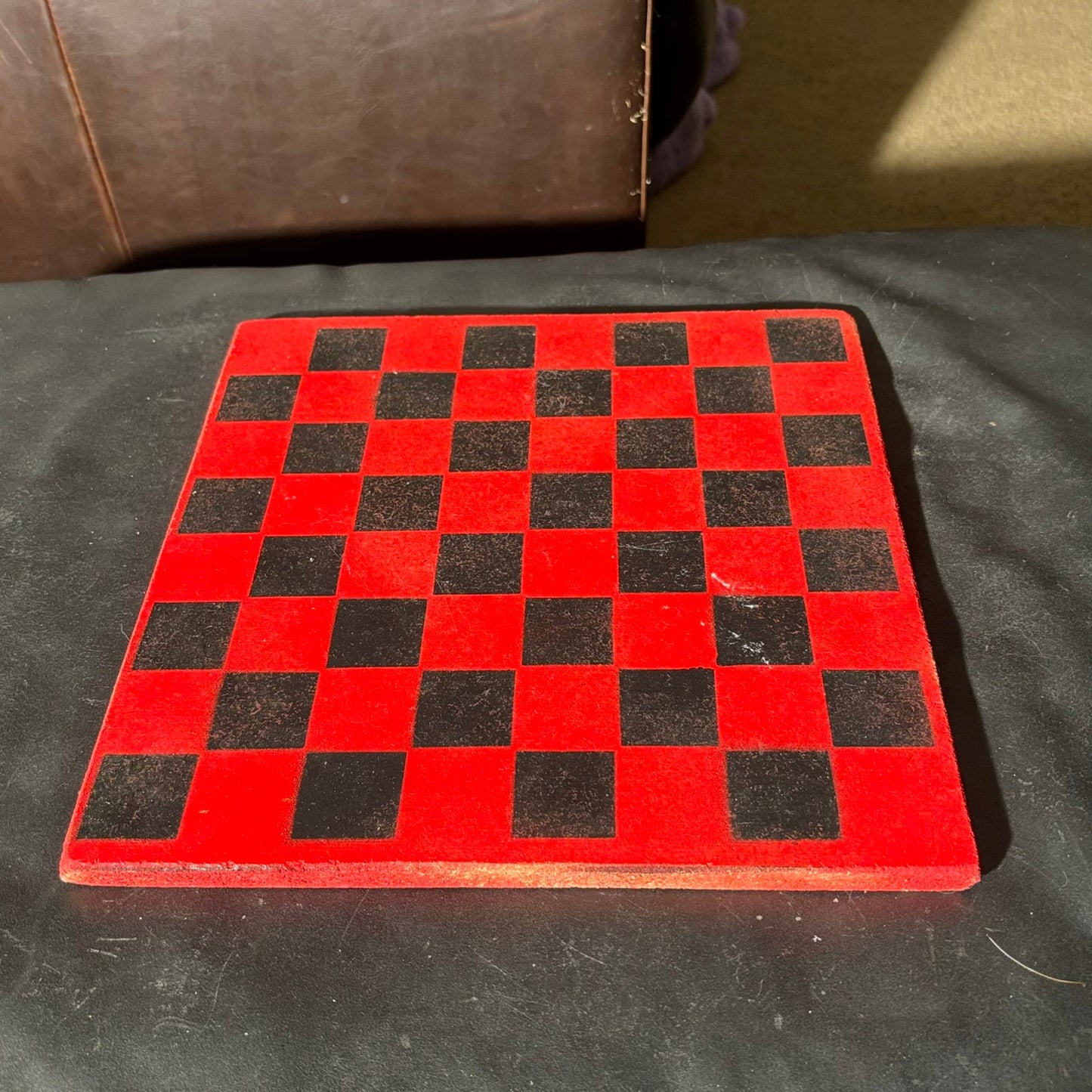 Opal Red & Black - Painted Chess Set