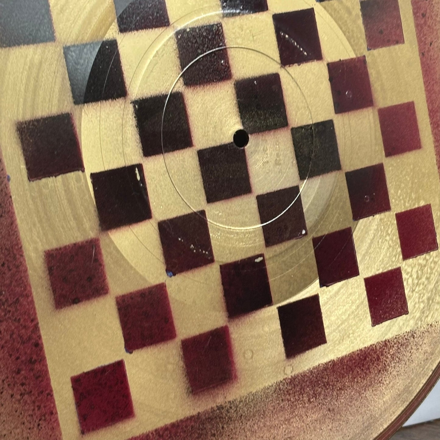 Golden Supreme Red - Vinyl Chess Board