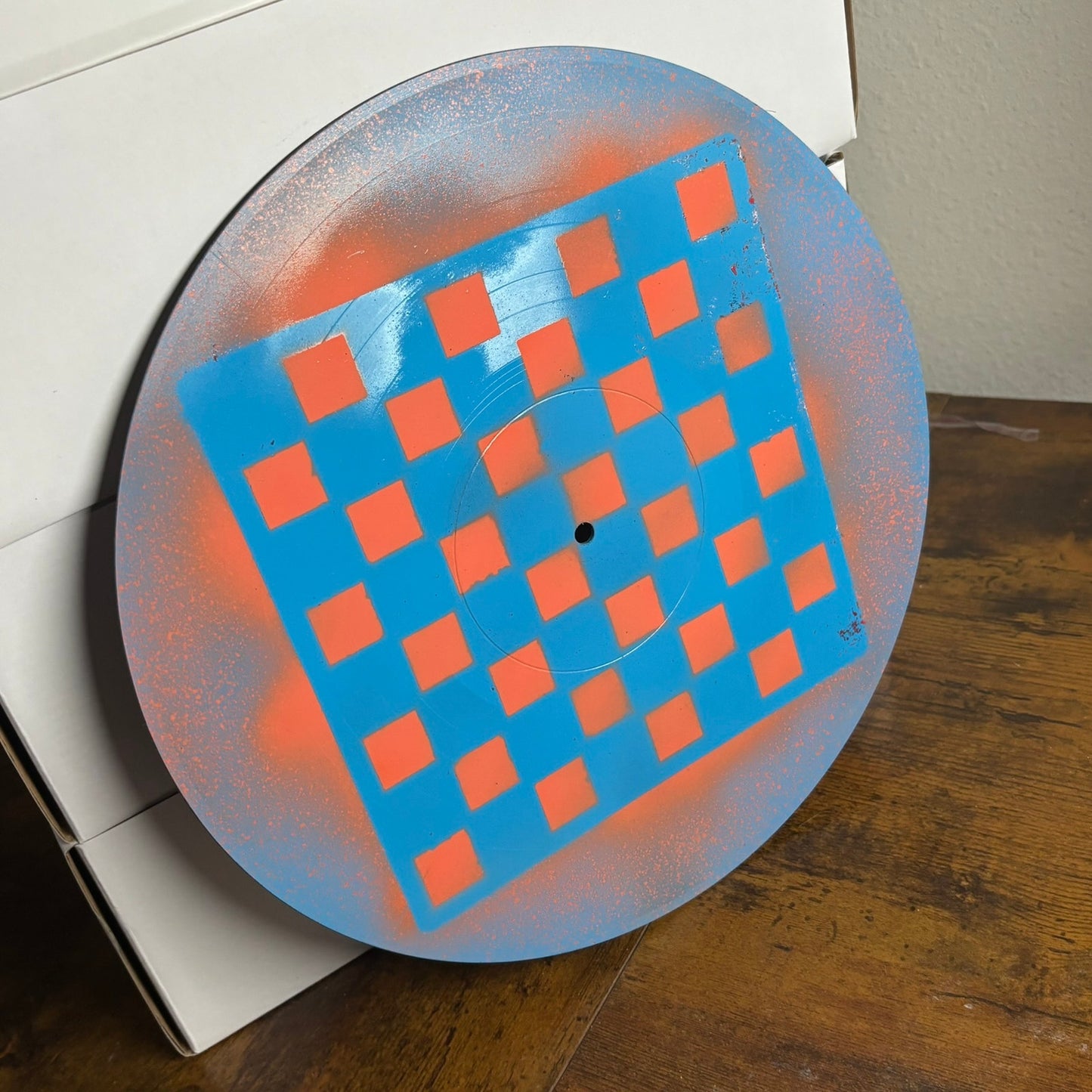 Miami Orange & Blue - Vinyl Chess Board