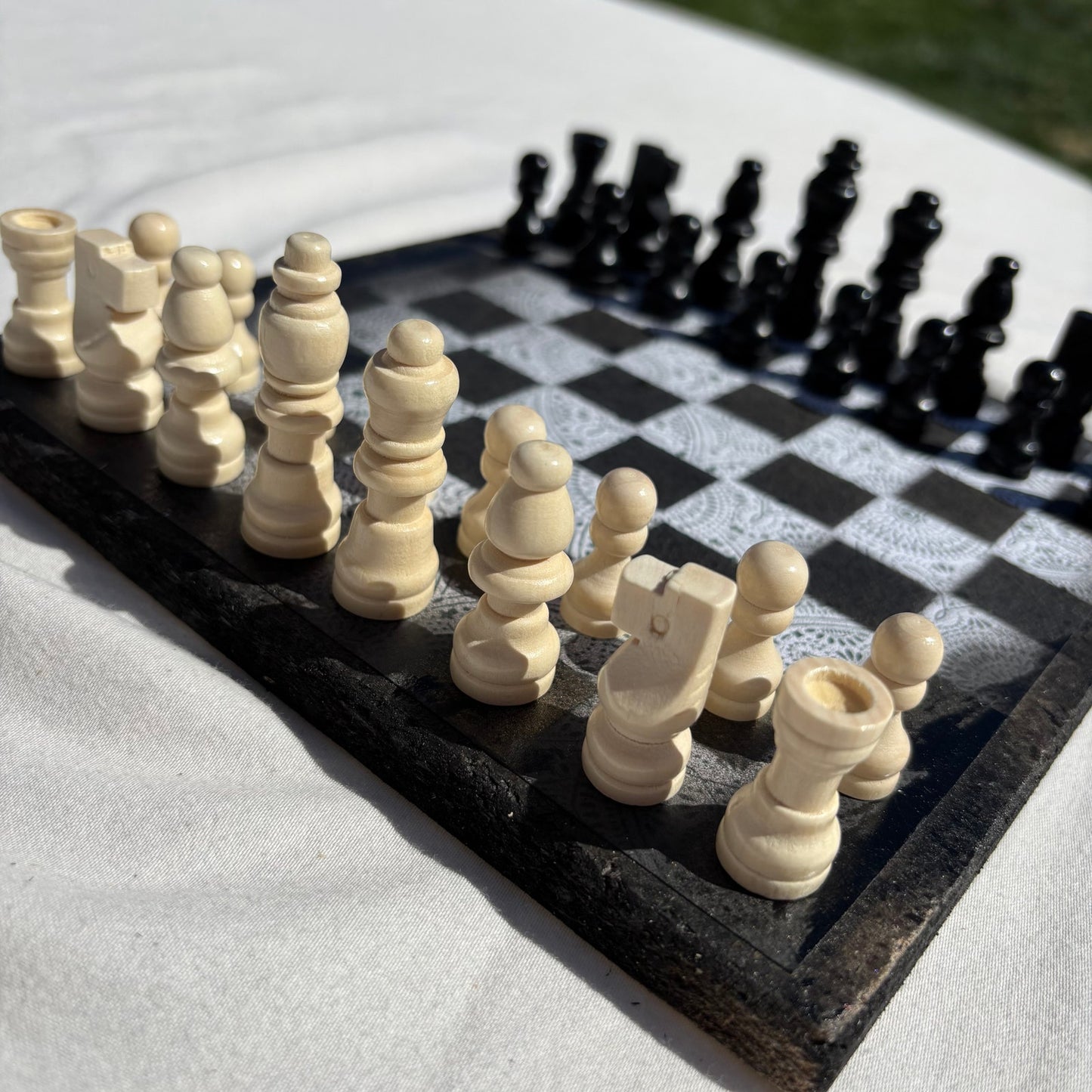 Simple Pattern - Scrapbook Chess Set