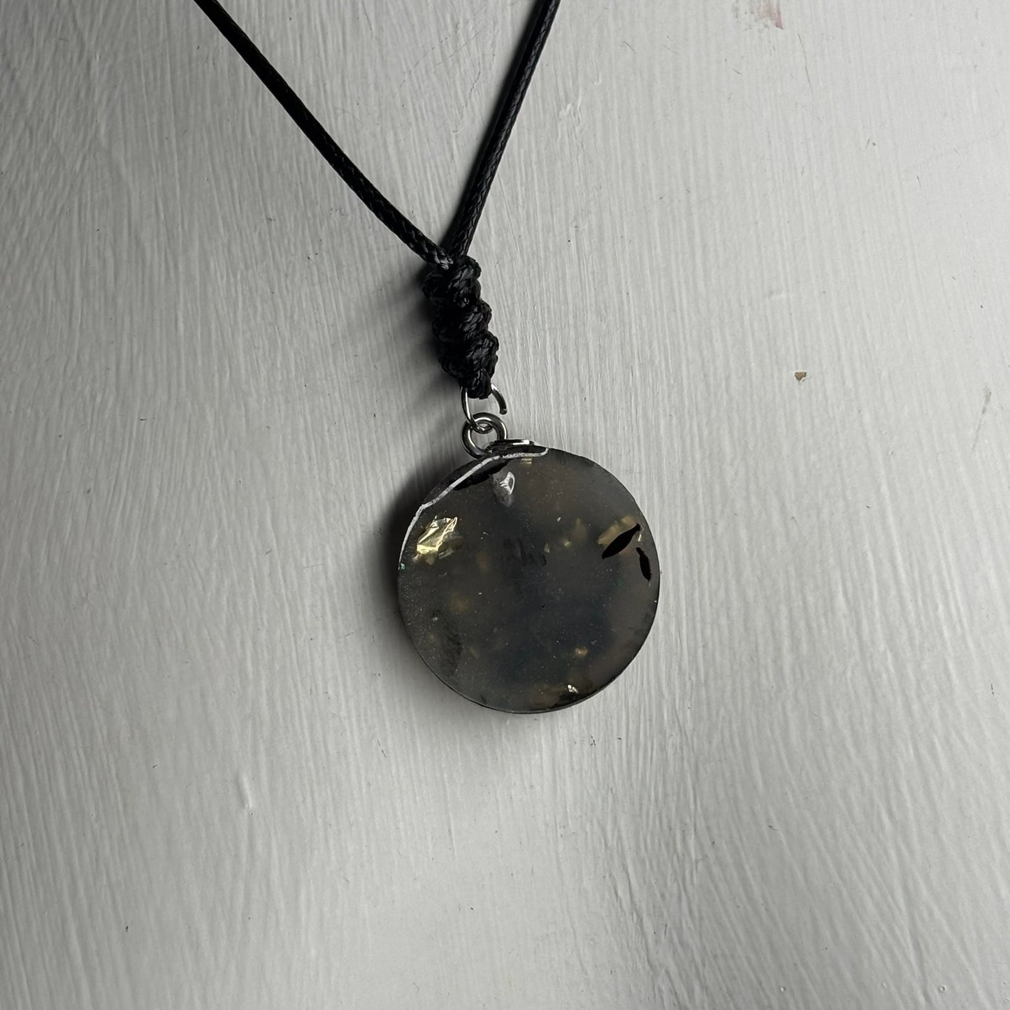 Silver Gray King - Handmade Resin Chess Necklace