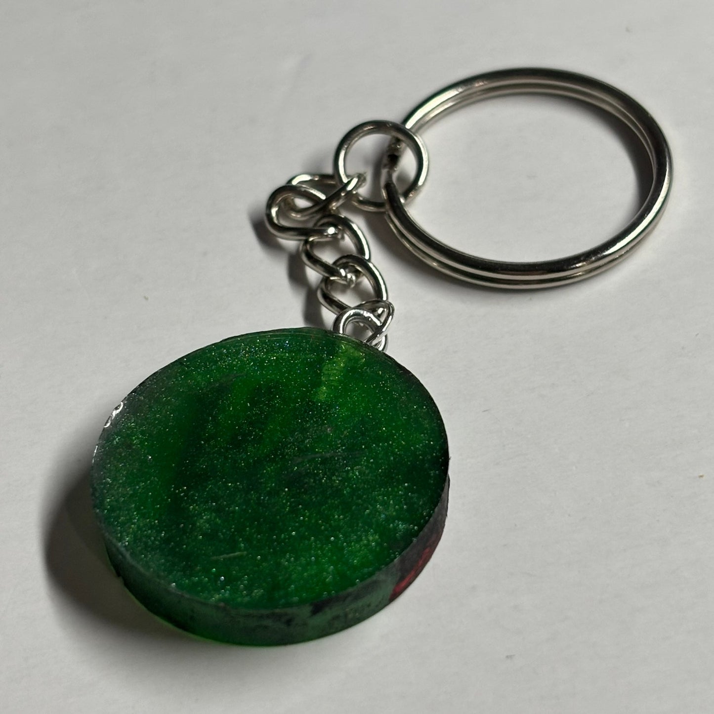 Green Black Queen - Handmade Resin Keychain