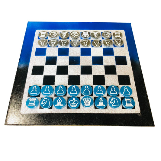 Speed Blue - Painted Chess Set