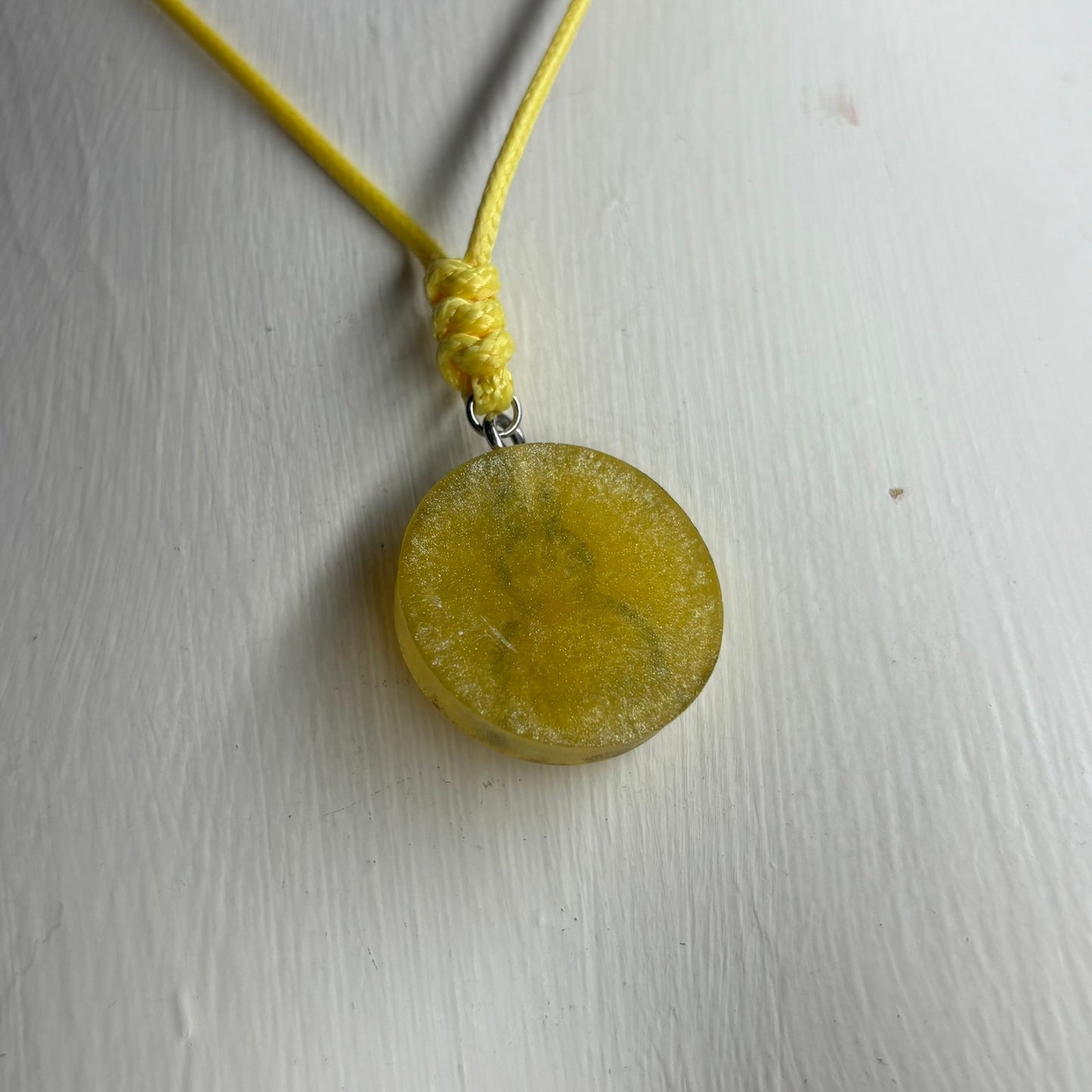 Banana Yellow Pawn - Handmade Resin Chess Necklace