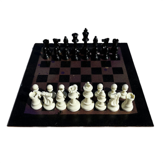 Purple Gold - Painted Chess Set