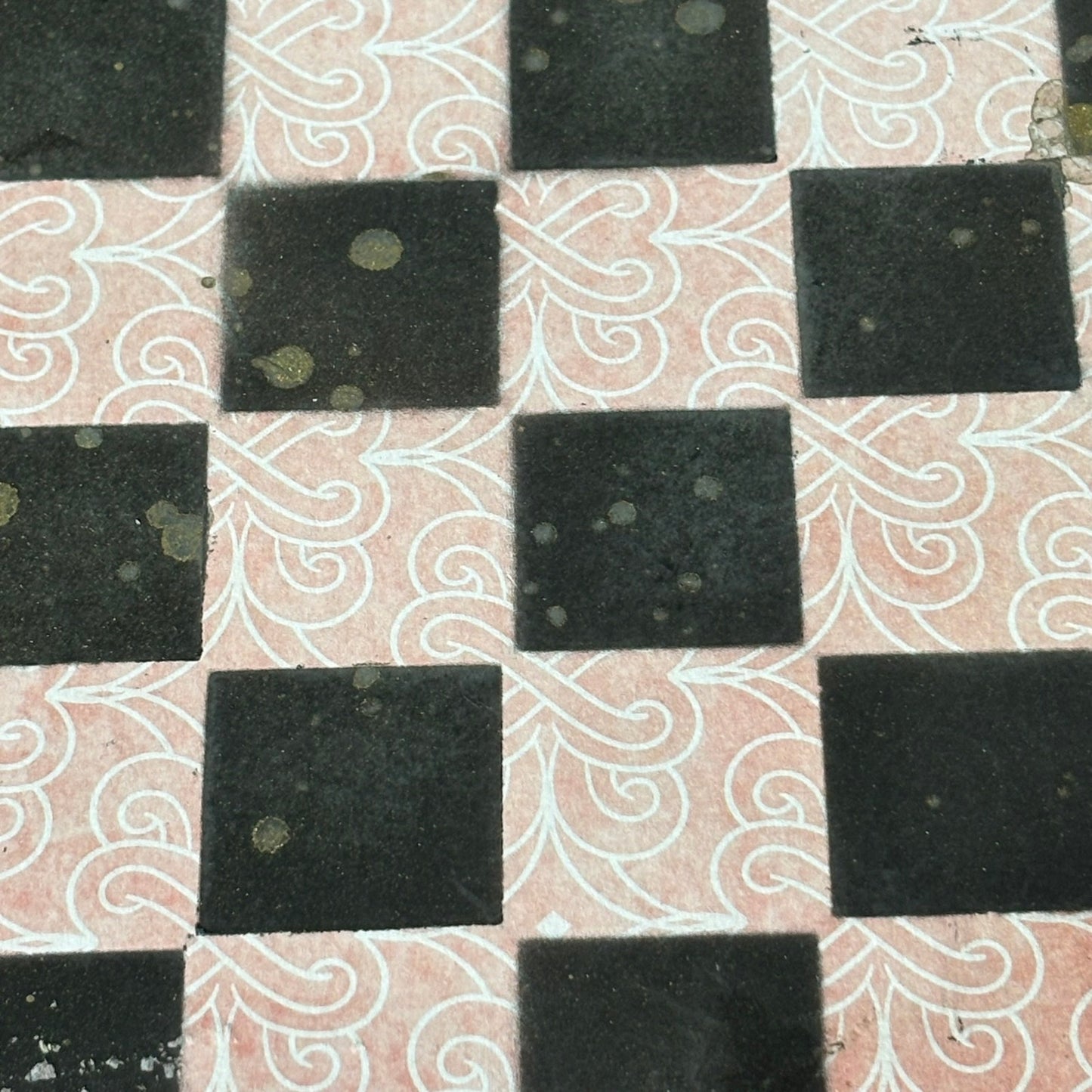 Peach Pink - Scrapbook Chess Set