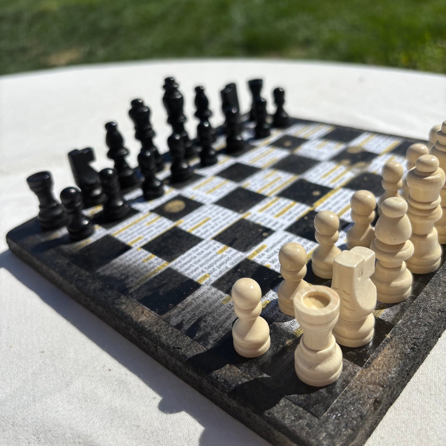 Study Book - Scrapbook Chess Set