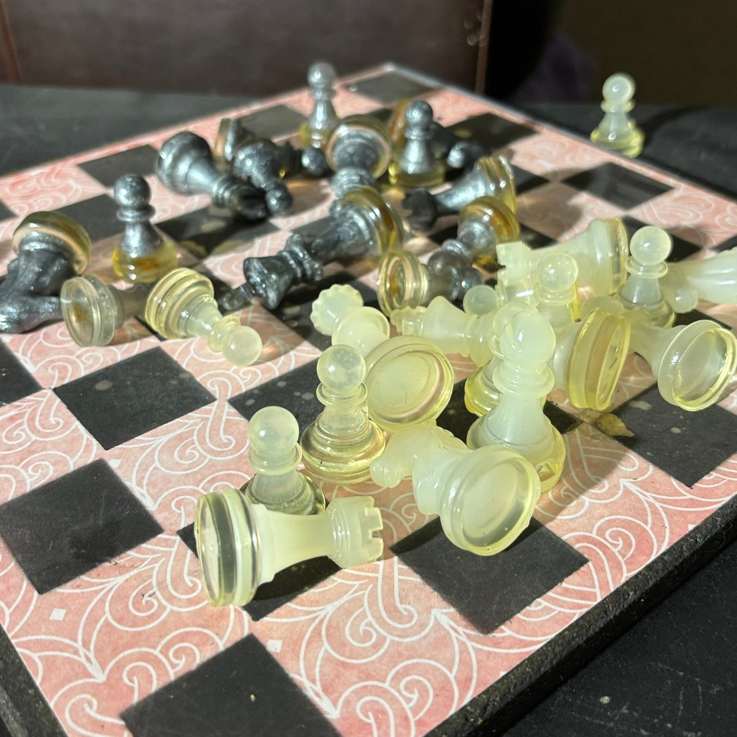 Peach Pink - Scrapbook Chess Set