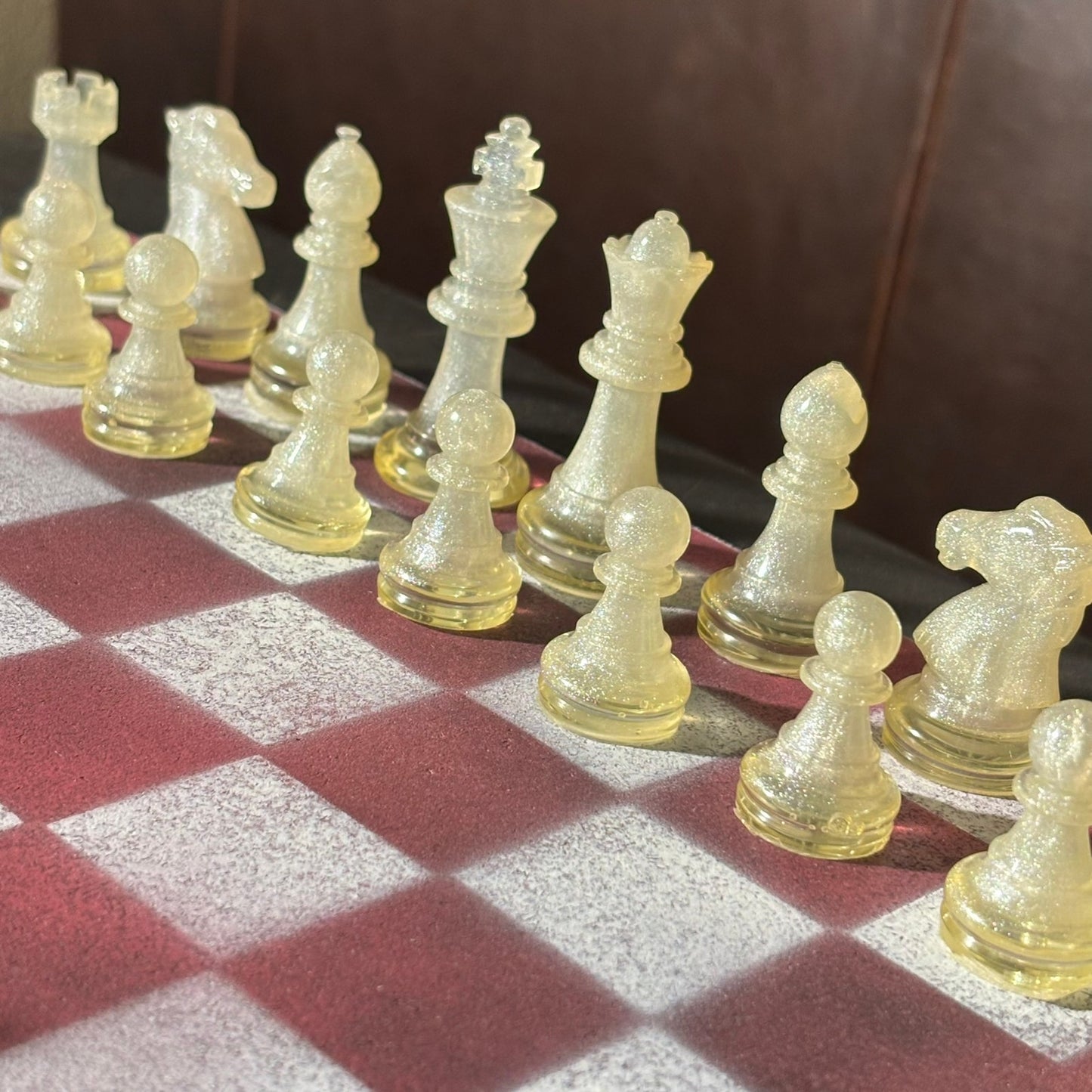 Dirty Pink - Painted Chess Set