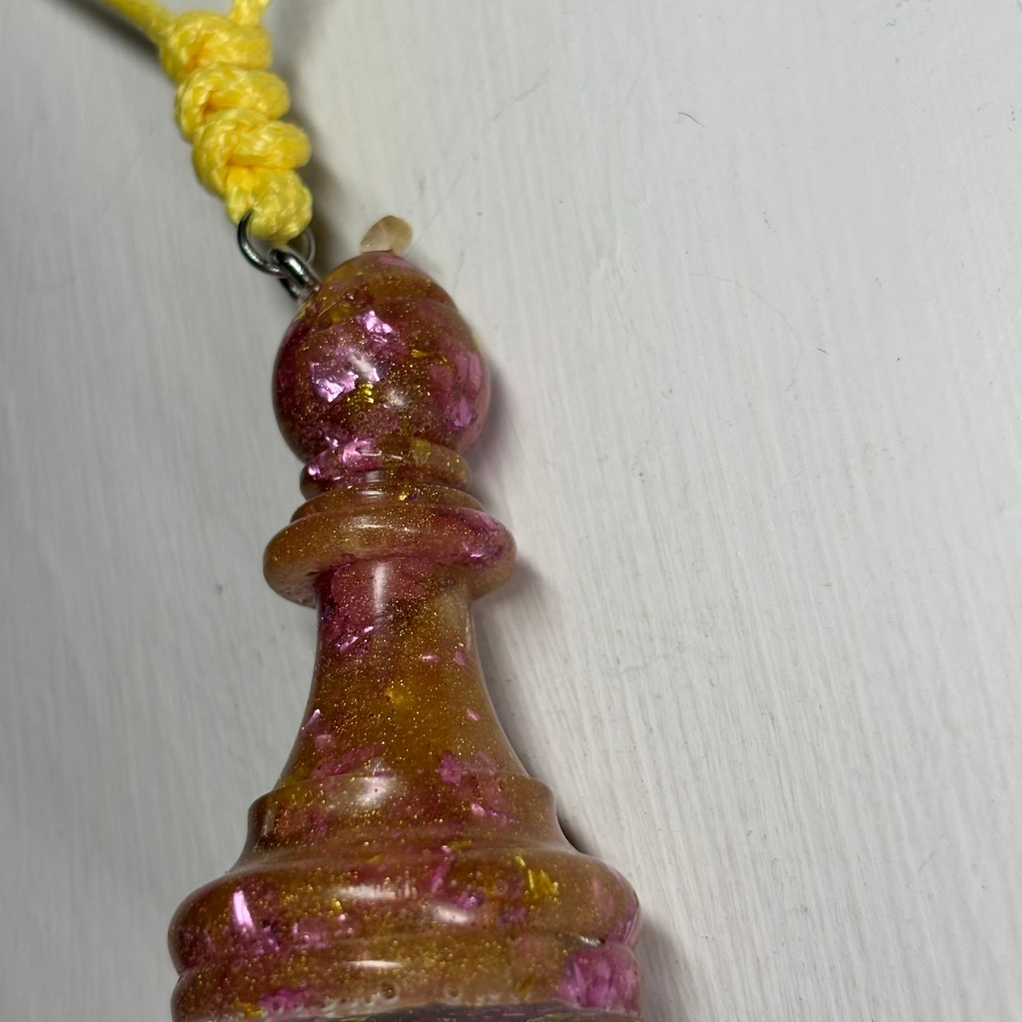 Royal Bishop - Handmade Resin Chess Necklace
