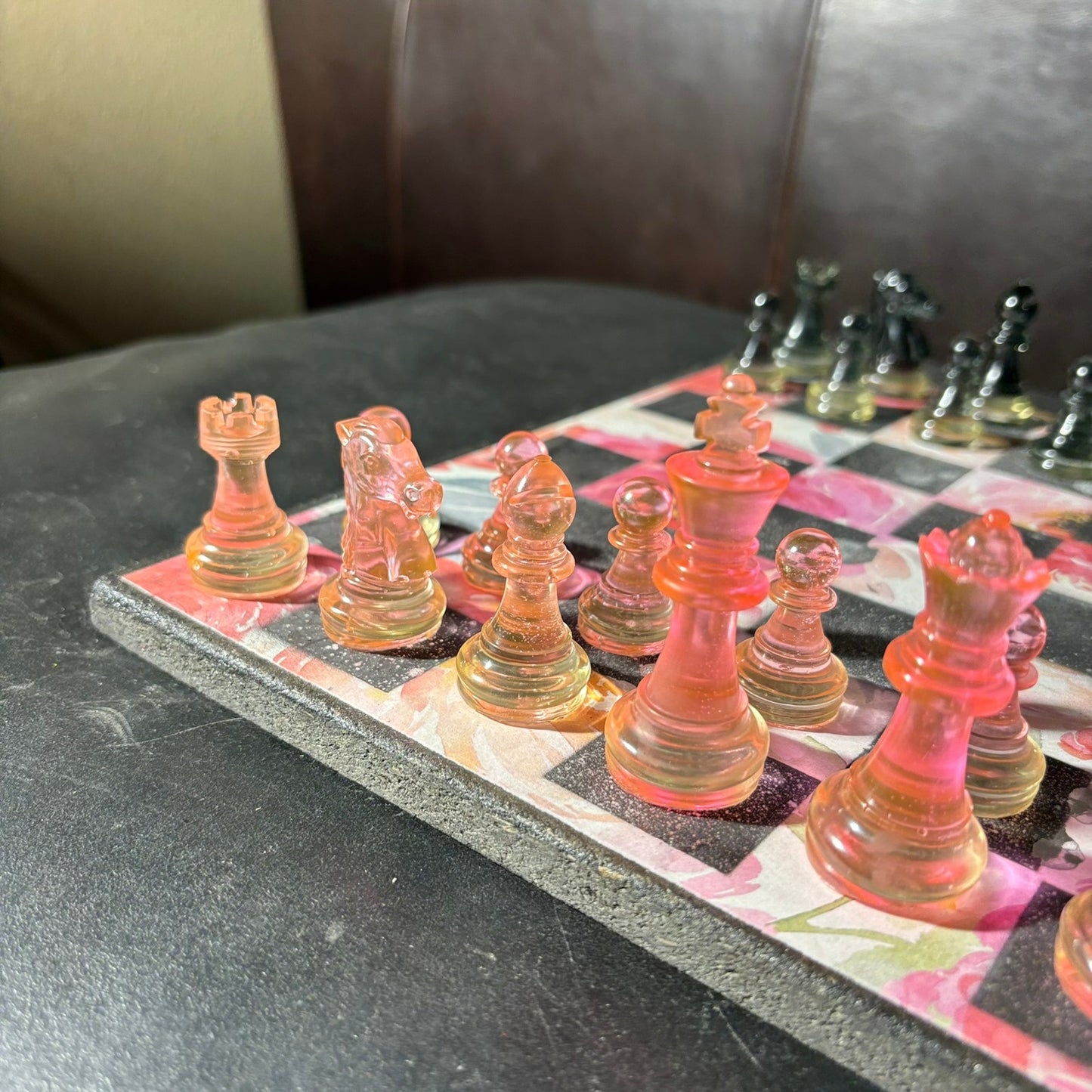 Lush Flower - Scrapbook Chess Set
