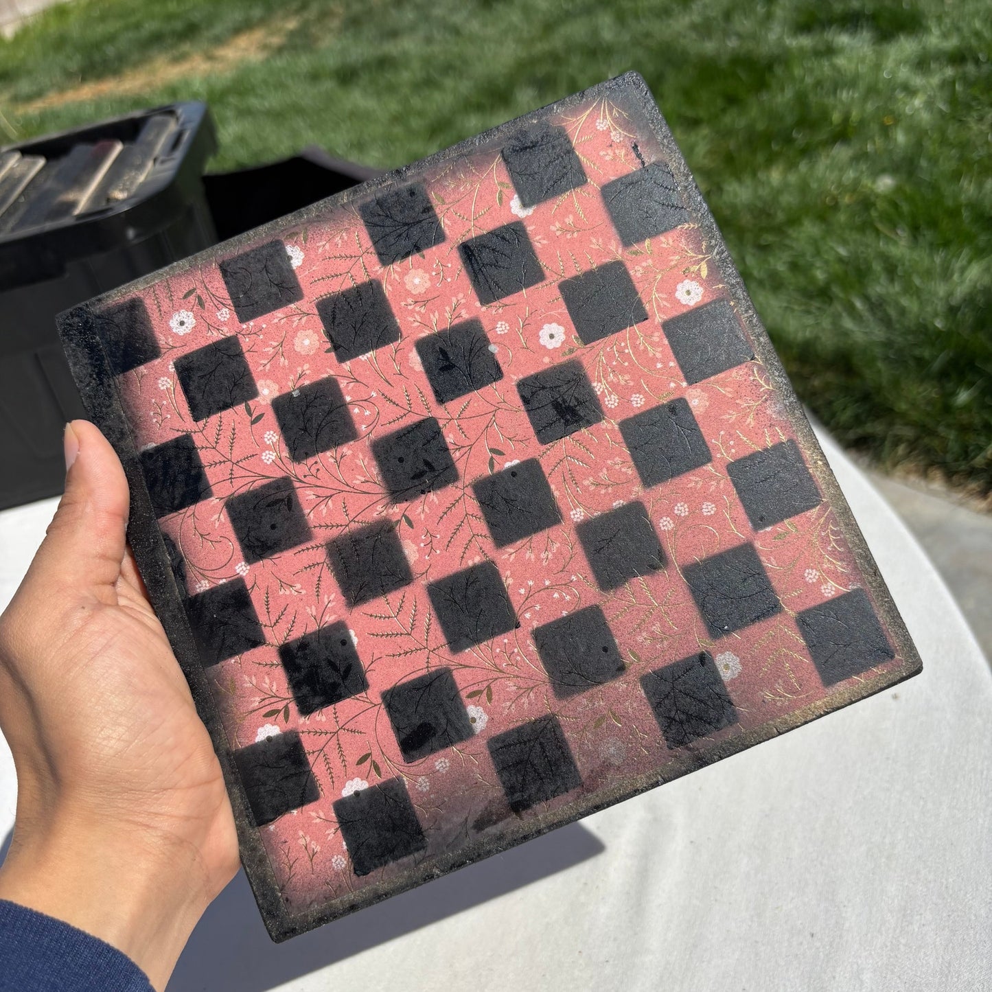 Golden Peach - Scrapbook Chess Set