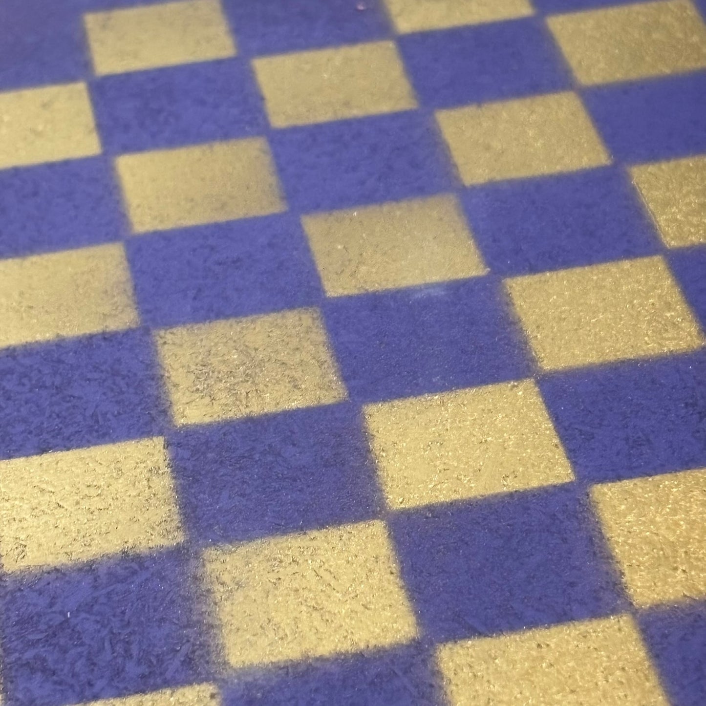 Purple Golden Hue - Painted Double Sided Chess Board