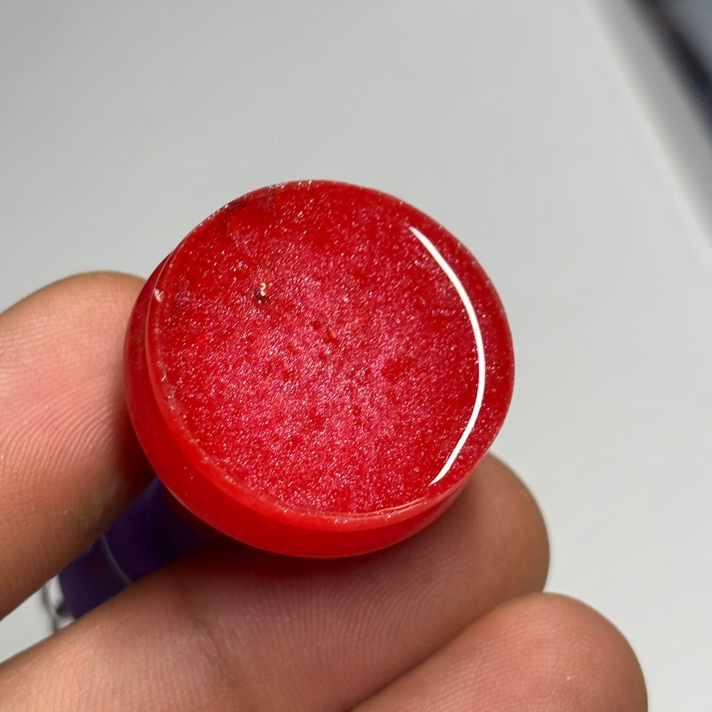 Purple/Red King - Handmade Resin Keychain