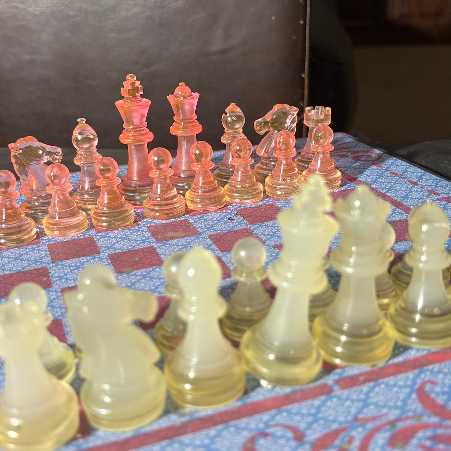 Velvet Supreme Blue - Scrapbook Chess Set