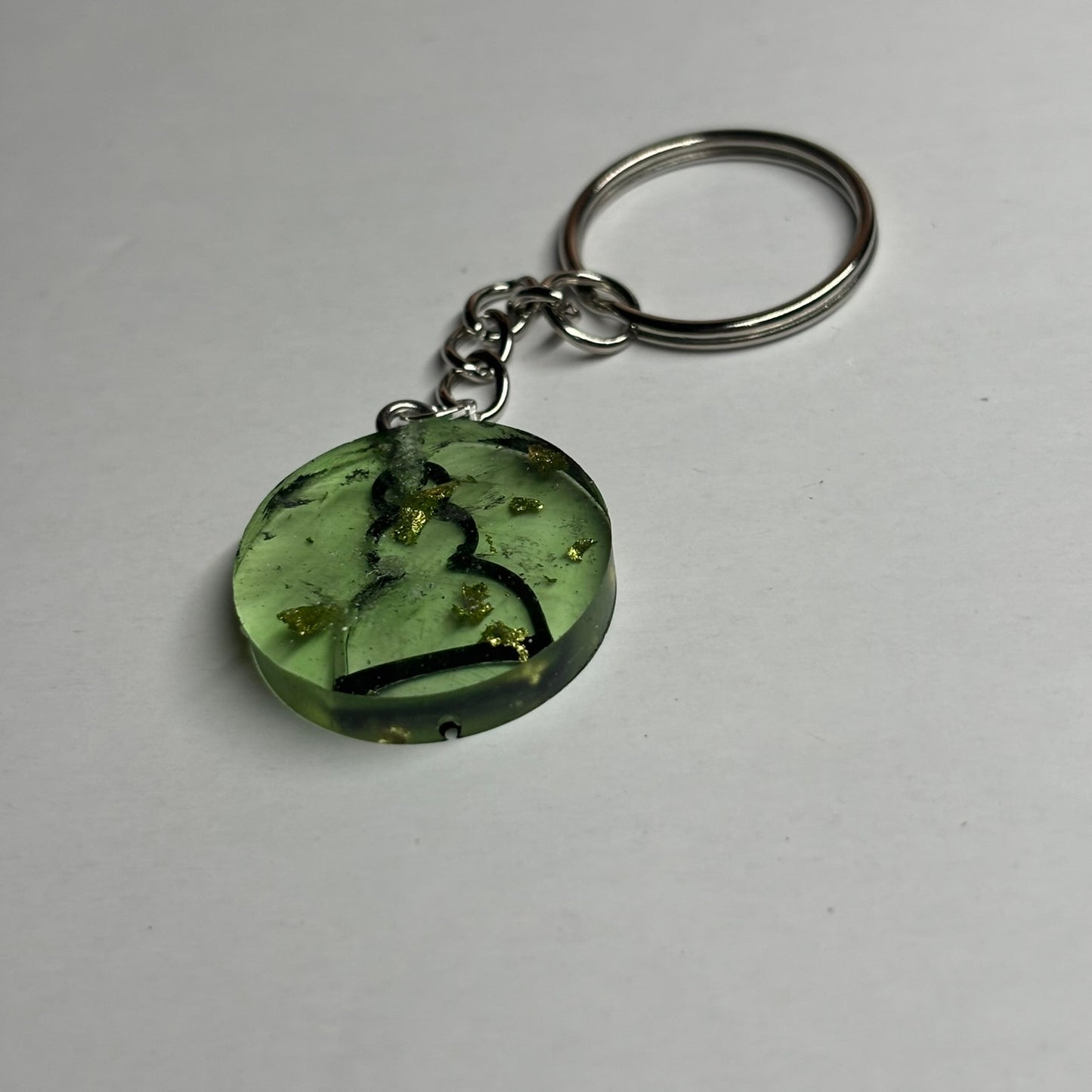 Transparent Green Pawn - Handmade Resin Keychain