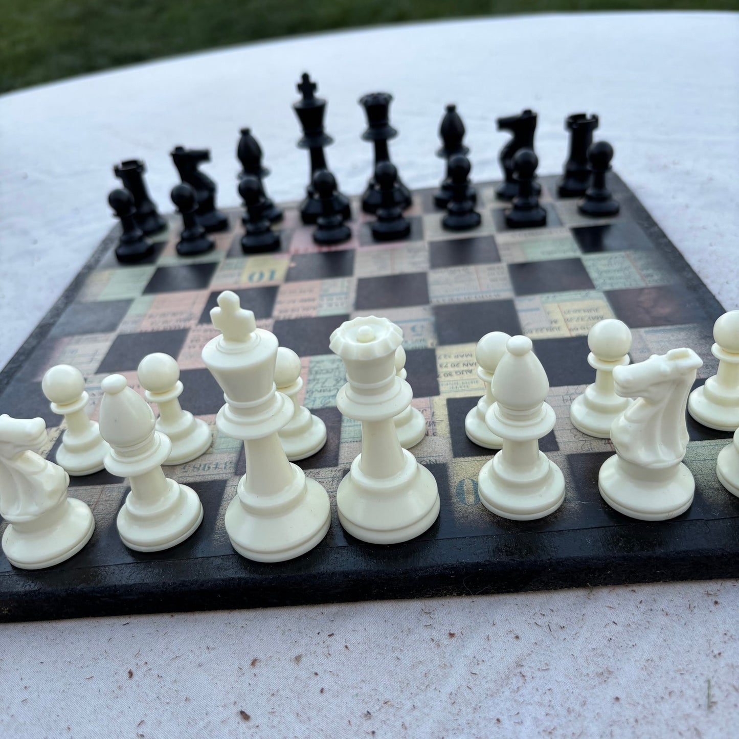 Old Writing - Scrapbook Chess Set