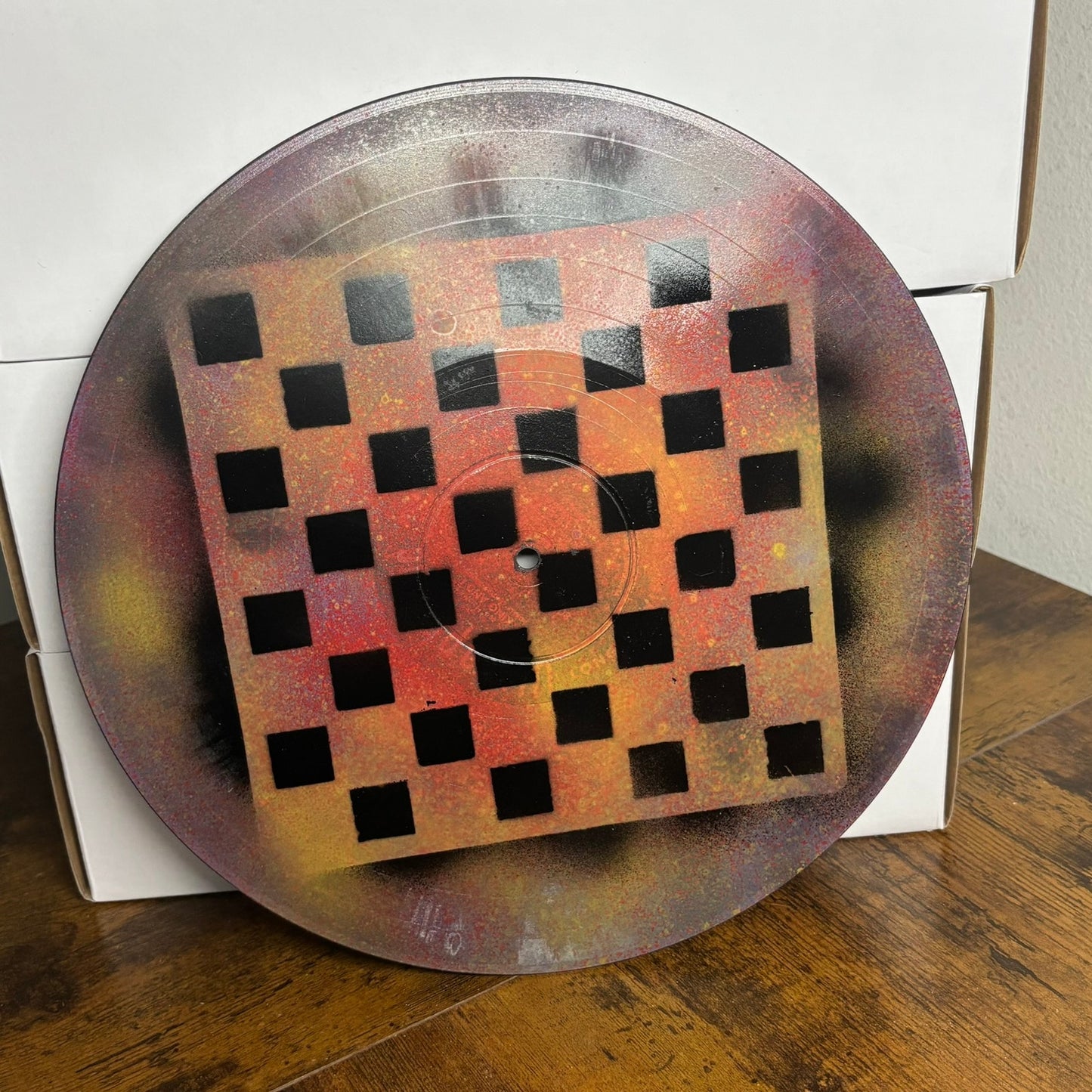 Fire Orange - Vinyl Chess Board