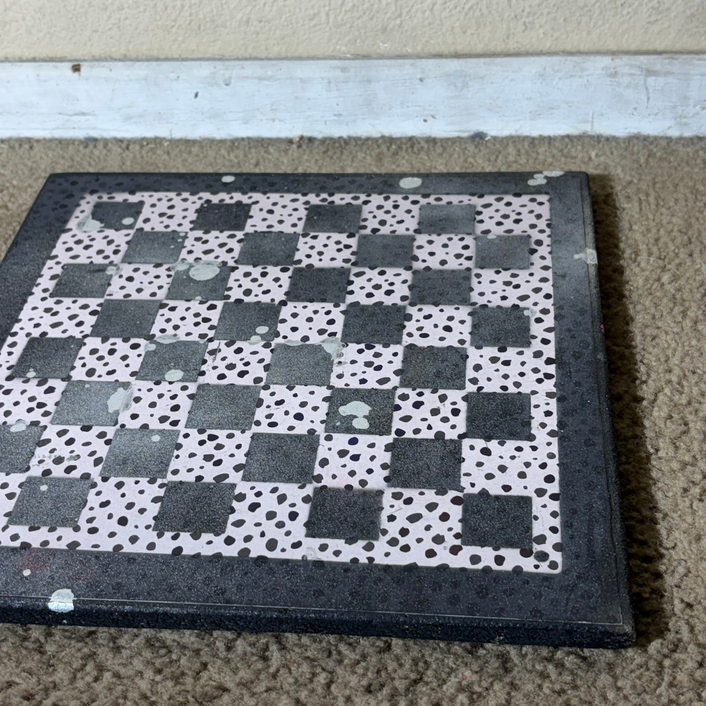 Spotted Print - Scrapbook Chess Board